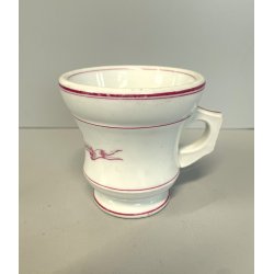 antica TAZZA THE ceramica VECCHIO Richard Ginori PUBBLICITARIA albergo MACUGNAGA