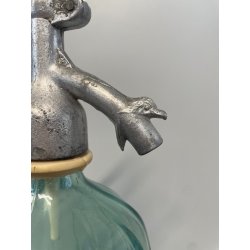 ANTICA BOTTIGLIA SELTZ VETRO VERDE APA GAZOASA STAS 392-52 SODA  EPOCA 1930