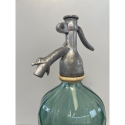 ANTICA BOTTIGLIA SELTZ VETRO VERDE APA GAZOASA STAS 392-52 SODA  EPOCA 1930