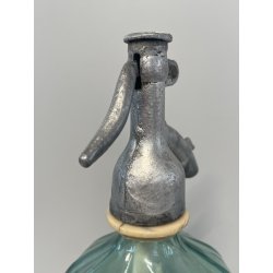 ANTICA BOTTIGLIA SELTZ VETRO VERDE APA GAZOASA STAS 392-52 SODA  EPOCA 1930