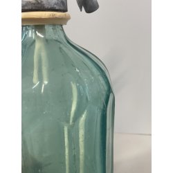 ANTICA BOTTIGLIA SELTZ VETRO VERDE APA GAZOASA STAS 392-52 SODA  EPOCA 1930