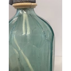 ANTICA BOTTIGLIA SELTZ VETRO VERDE APA GAZOASA STAS 392-52 SODA  EPOCA 1930
