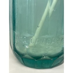 ANTICA BOTTIGLIA SELTZ VETRO VERDE APA GAZOASA STAS 392-52 SODA  EPOCA 1930