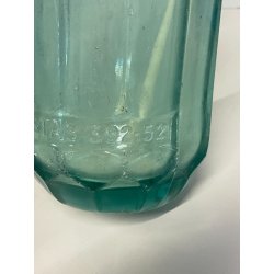 ANTICA BOTTIGLIA SELTZ VETRO VERDE APA GAZOASA STAS 392-52 SODA  EPOCA 1930