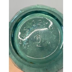 ANTICA BOTTIGLIA SELTZ VETRO VERDE APA GAZOASA STAS 392-52 SODA  EPOCA 1930