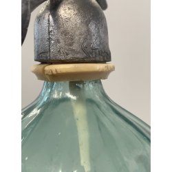 ANTICA BOTTIGLIA SELTZ VETRO VERDE APA GAZOASA STAS 392-52 SODA  EPOCA 1930