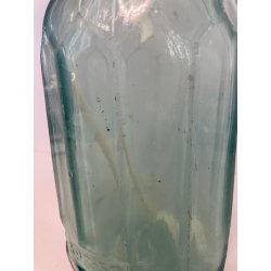 ANTICA BOTTIGLIA SELTZ VETRO VERDE APA GAZOASA STAS 392-52 SODA  EPOCA 1930