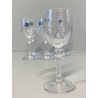 SET 6 BICCHIERI VINTAGE CALICE GRAPPA LIQUORE CRISTALLO BOHEMIA ø 4,5 x 13 cm/h
