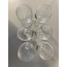 SET 6 BICCHIERI VINTAGE CALICE GRAPPA LIQUORE CRISTALLO BOHEMIA ø 4,5 x 13 cm/h