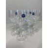 SET 6 BICCHIERI VINTAGE CALICE GRAPPA LIQUORE CRISTALLO BOHEMIA ø 4,5 x 13 cm/h