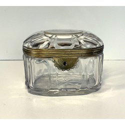 ANTICO SCRIGNO cofanetto BACCARAT cristallo FRANCE epoca '800 hand cut box