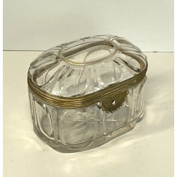 ANTICO SCRIGNO cofanetto BACCARAT cristallo FRANCE epoca '800 hand cut box