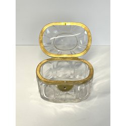 ANTICO SCRIGNO cofanetto BACCARAT cristallo FRANCE epoca '800 hand cut box