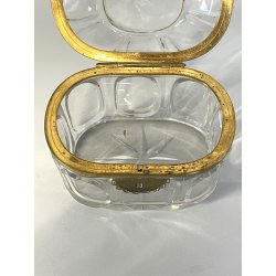ANTICO SCRIGNO cofanetto BACCARAT cristallo FRANCE epoca '800 hand cut box