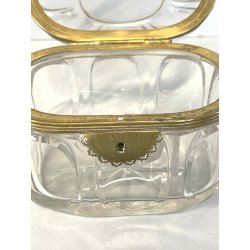 ANTICO SCRIGNO cofanetto BACCARAT cristallo FRANCE epoca '800 hand cut box