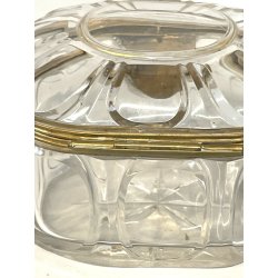 ANTICO SCRIGNO cofanetto BACCARAT cristallo FRANCE epoca '800 hand cut box