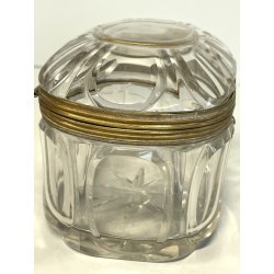 ANTICO SCRIGNO cofanetto BACCARAT cristallo FRANCE epoca '800 hand cut box