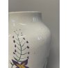 ANTICO VASO CERAMICA SCI LAVENO PORTA FIORI ANNI 30 DECORO FLOREALE DIPINTO