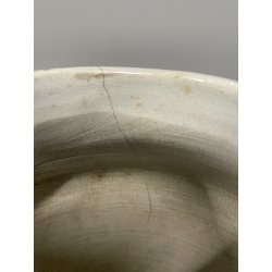 ANTICO VASO CERAMICA SCI LAVENO PORTA FIORI ANNI 30 DECORO FLOREALE DIPINTO