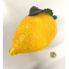 GRANDE FRUTTO VETRI VM Murano CEDRO LIMONE GIALLO  20cm  VINTAGE GLASS '900