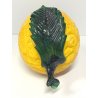 GRANDE FRUTTO VETRI VM Murano CEDRO LIMONE GIALLO  20cm  VINTAGE GLASS '900