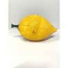 GRANDE FRUTTO VETRI VM Murano CEDRO LIMONE GIALLO  20cm  VINTAGE GLASS '900