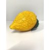 GRANDE FRUTTO VETRI VM Murano CEDRO LIMONE GIALLO  20cm  VINTAGE GLASS '900