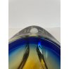 CIOTOLA POSACENERE VETRO SOMMERSO MURANO SVUOTA TASCHE ITALIA CENTROTAVOLA BLU