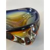 CIOTOLA POSACENERE VETRO SOMMERSO MURANO SVUOTA TASCHE ITALIA CENTROTAVOLA BLU