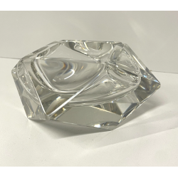 CIOTOLA POSACENERE VETRO MURANO SVUOTATASCHE TRASPARENTE ITALIA FORMA PIRAMIDALE