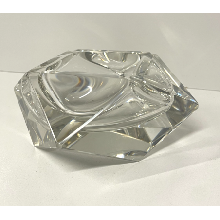 CIOTOLA POSACENERE VETRO MURANO SVUOTATASCHE TRASPARENTE ITALIA FORMA PIRAMIDALE