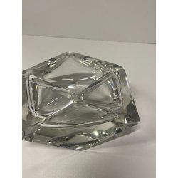 CIOTOLA POSACENERE VETRO MURANO SVUOTATASCHE TRASPARENTE ITALIA FORMA PIRAMIDALE