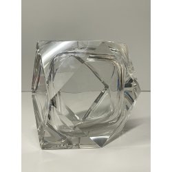 CIOTOLA POSACENERE VETRO MURANO SVUOTATASCHE TRASPARENTE ITALIA FORMA PIRAMIDALE