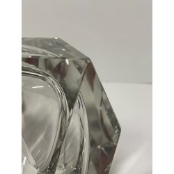 CIOTOLA POSACENERE VETRO MURANO SVUOTATASCHE TRASPARENTE ITALIA FORMA PIRAMIDALE