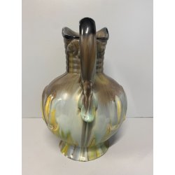 BROCCA CERAMICA MID CENTURY DECORO RILIEVO SMALTO POLICROMO BR 1412-26 GERMANY