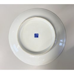 PIATTO CENTROTAVOLA PORCELLANA Imari Arita MOTIVI FLOREALI UCCELLI ø 31 cm JAPAN