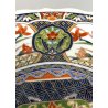 PIATTO CENTROTAVOLA PORCELLANA Imari Arita MOTIVI FLOREALI UCCELLI ø 31 cm JAPAN