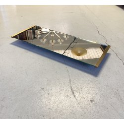 VASSOIO VINTAGE SPECCHIO Galvoramato Santambrogio & De Berti LISSONE MID CENTURY