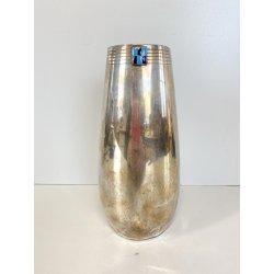 ANTICO VASO SHEFFIELD WMF Art Nouveau DESIGN epoca 1900 STEMMA SMALTO OLD VASE