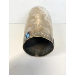 ANTICO VASO SHEFFIELD WMF Art Nouveau DESIGN epoca 1900 STEMMA SMALTO OLD VASE