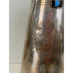 ANTICO VASO SHEFFIELD WMF Art Nouveau DESIGN epoca 1900 STEMMA SMALTO OLD VASE