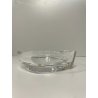 CIOTOLA POSACENERE ORREFORS VETRO TRASPARENTE OVALE GLASS CRISTALLO SIGARETTA