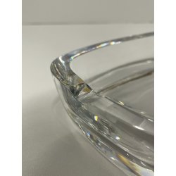 CIOTOLA POSACENERE ORREFORS VETRO TRASPARENTE OVALE GLASS CRISTALLO SIGARETTA