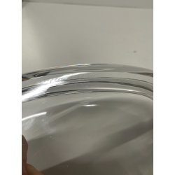 CIOTOLA POSACENERE ORREFORS VETRO TRASPARENTE OVALE GLASS CRISTALLO SIGARETTA