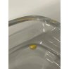 CIOTOLA POSACENERE ORREFORS VETRO TRASPARENTE OVALE GLASS CRISTALLO SIGARETTA