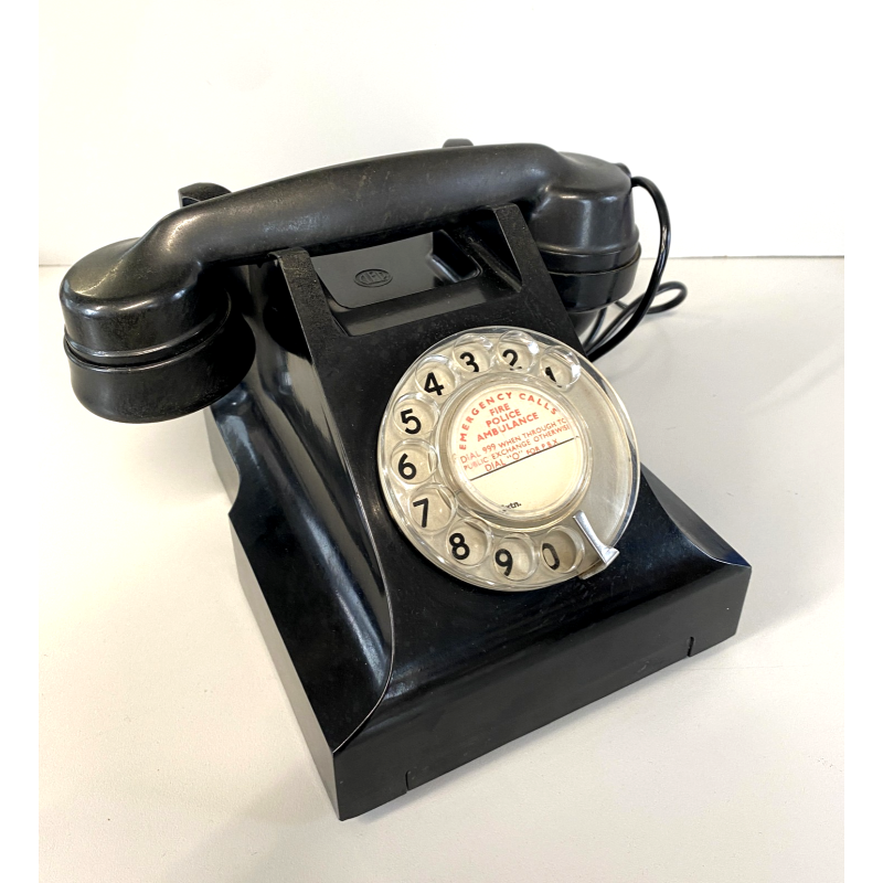 TELEFONO AEP BACHELITE The ANGLO-PORTOGHESE Telephone DESIGN Art Deco '59