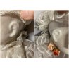 BAMBOLA CERAMICA Capodimonte Giustiniani Luigi NAPOLI VINTAGE DOLL Poupé 66 cm/h
