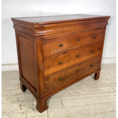 ANTICO piccolo COMO CAPPUCCINO 4 CASSETTI epoca 800 legno CASSETTIERA segreto