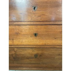 ANTICO piccolo COMO CAPPUCCINO 4 CASSETTI epoca 800 legno CASSETTIERA segreto