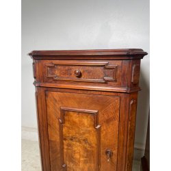 ANTICA COPPIA COMODINI UMBERTINI EPOCA 800 LEGNO RADICA COMODINO CAMERA DA LETTO